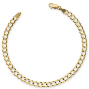 Gold Curb Bracelet 18KT