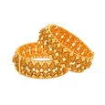 Elaborate Statement Gold Bangle