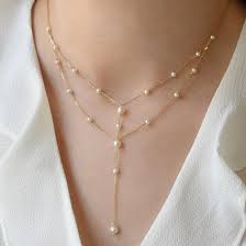 Keira Necklace in Freshwater Pearl