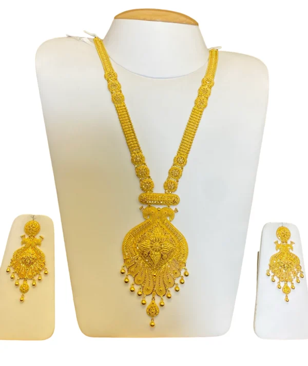 22K Gold Designer Ranihaar – 103.8g